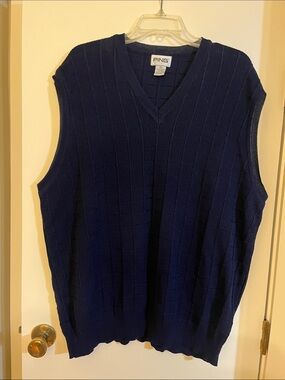PING Men's Dark Navy V-Neck Sweater Vest